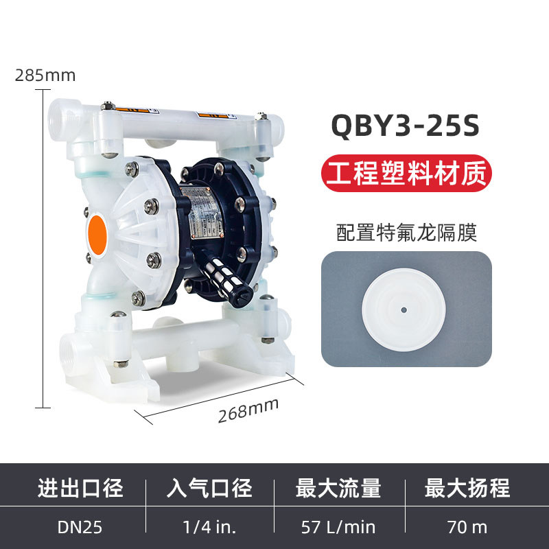 1 in Engineering plastic AODD Pump