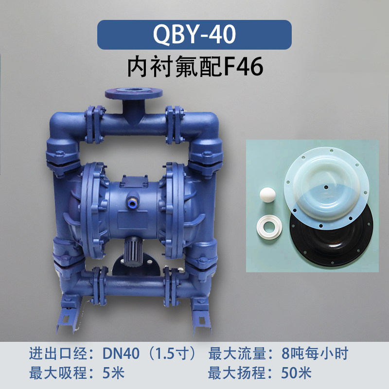 1-1/2 in Fluoropolymer-lined AODD Pump