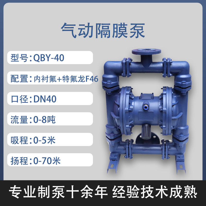 1-1/2 in Fluoropolymer-lined AODD Pump