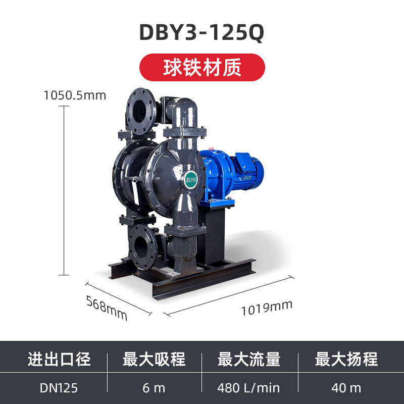 5 in Ductile iron Electric Diaphragm Pump