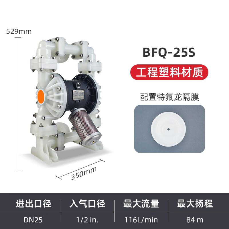 1 in Engineering plastic AODD Pump