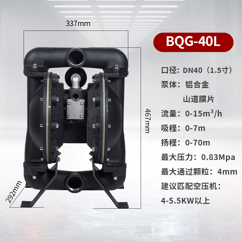 1-1/2 in Aluminum AODD Pump